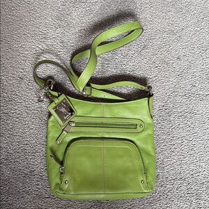 TIGNANELLO Green Leather Crossbody Bag